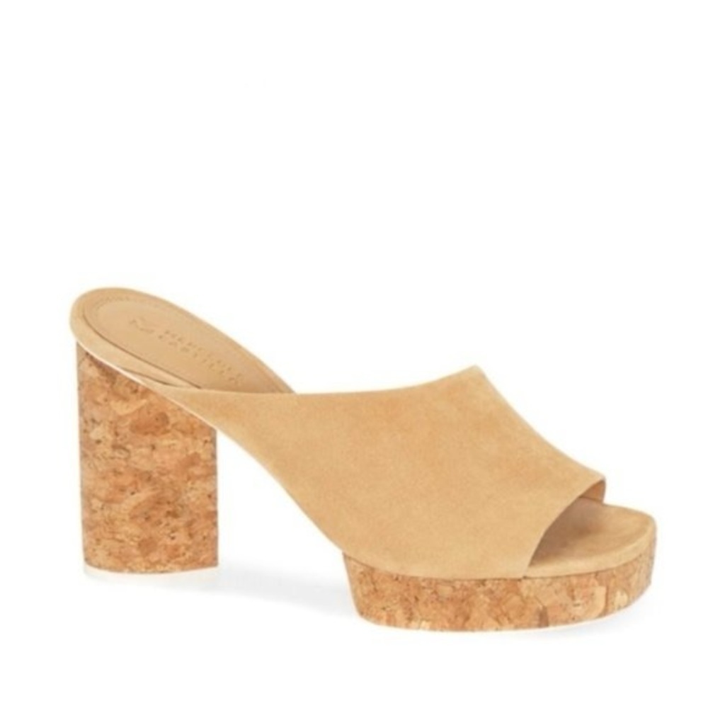 MERCEDES CASTILLO Sand Tan Nude Chiara Cork Platform Sandals Heels size 10 US 40